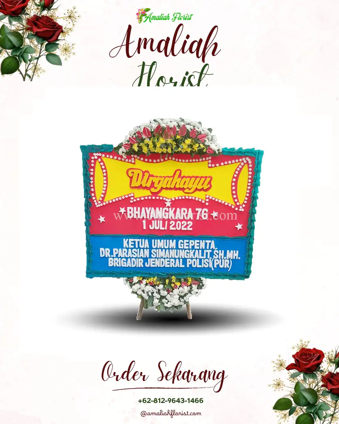 Papan Bunga HUT Ulang Tahun Sidakaton